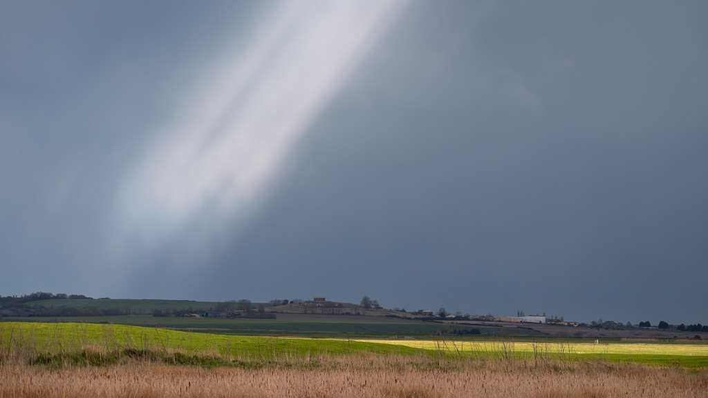 Hail over Elmley