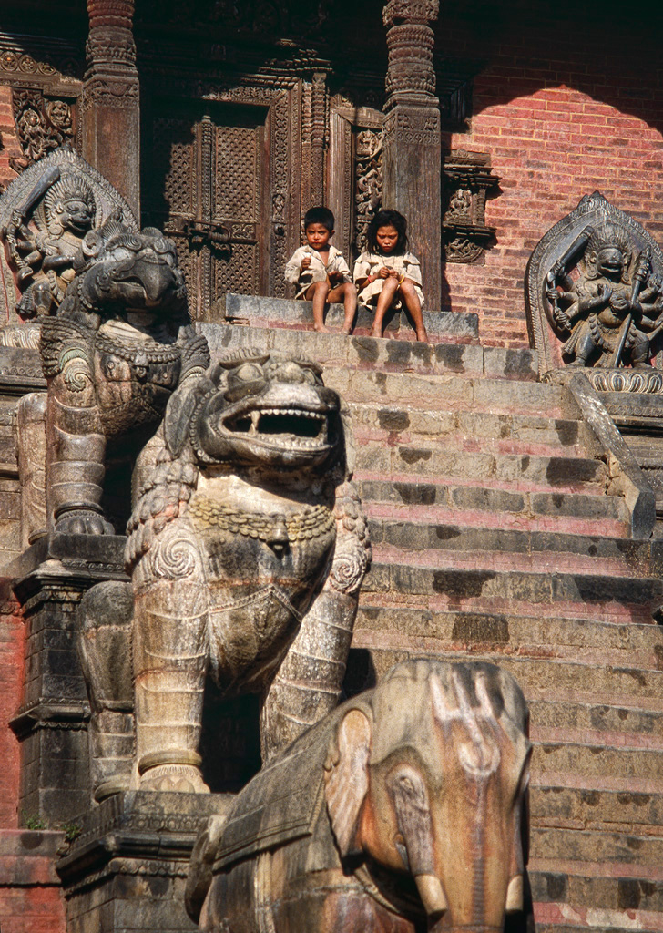 Children at the Temple