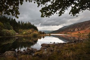Ring of bright water at Capel Curig